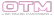 on track marketing OTM logo white and pink text based logo on transparent background